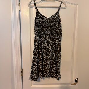 Old Navy Linen Blend Animal Print Dress Size Large